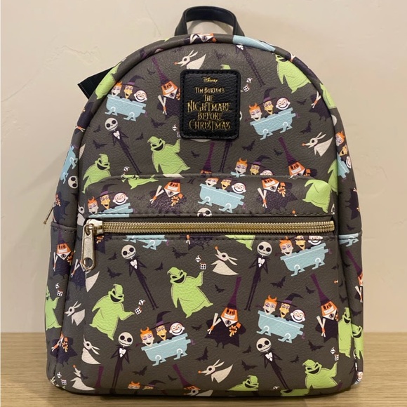 Disney Loungefly Multicolor Character Backpack Nightmare Before Christmas - Picture 1 of 3